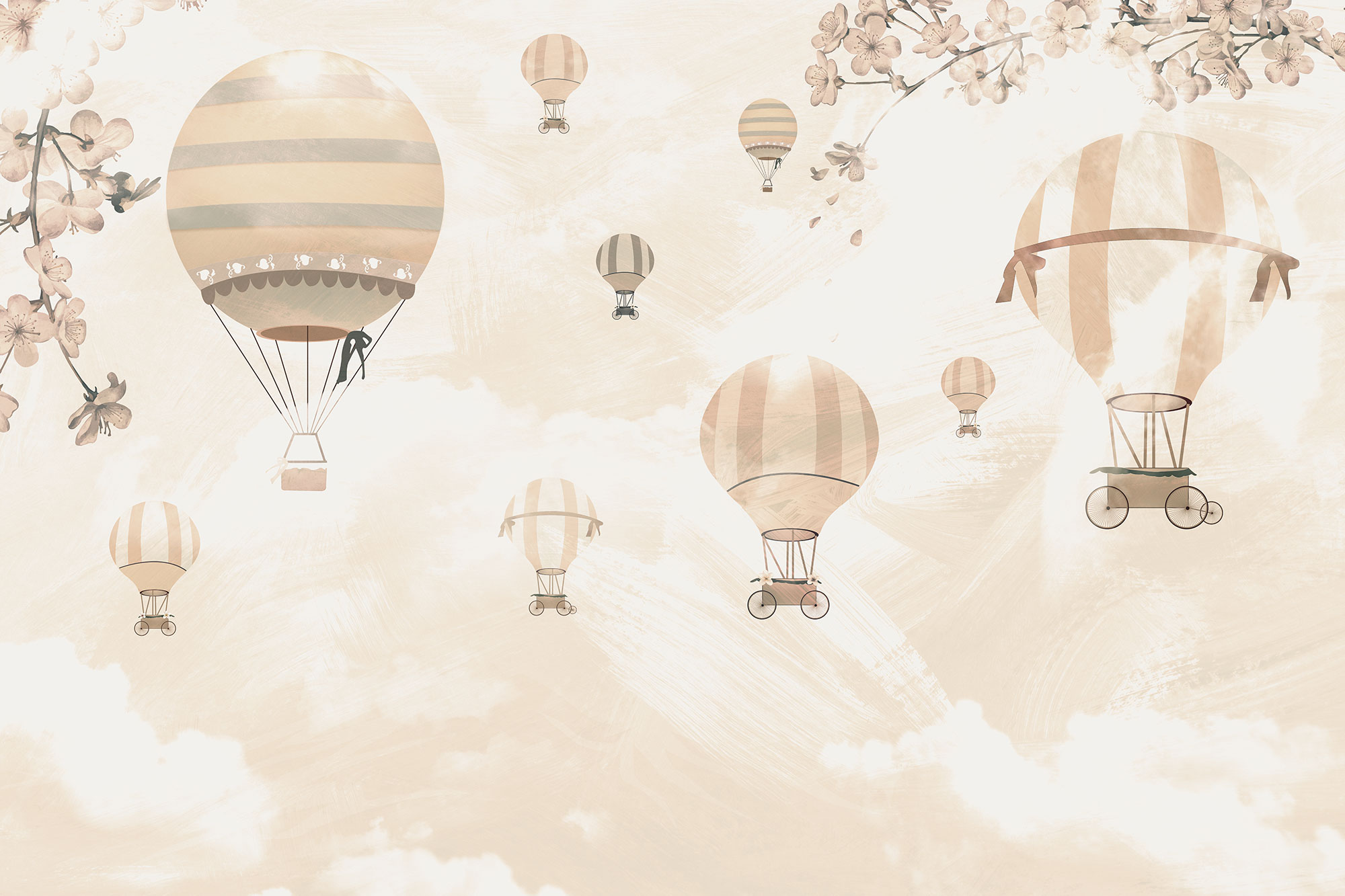 Vlies-Fototapete nach Maß, Luftballons, 10013, Vavex