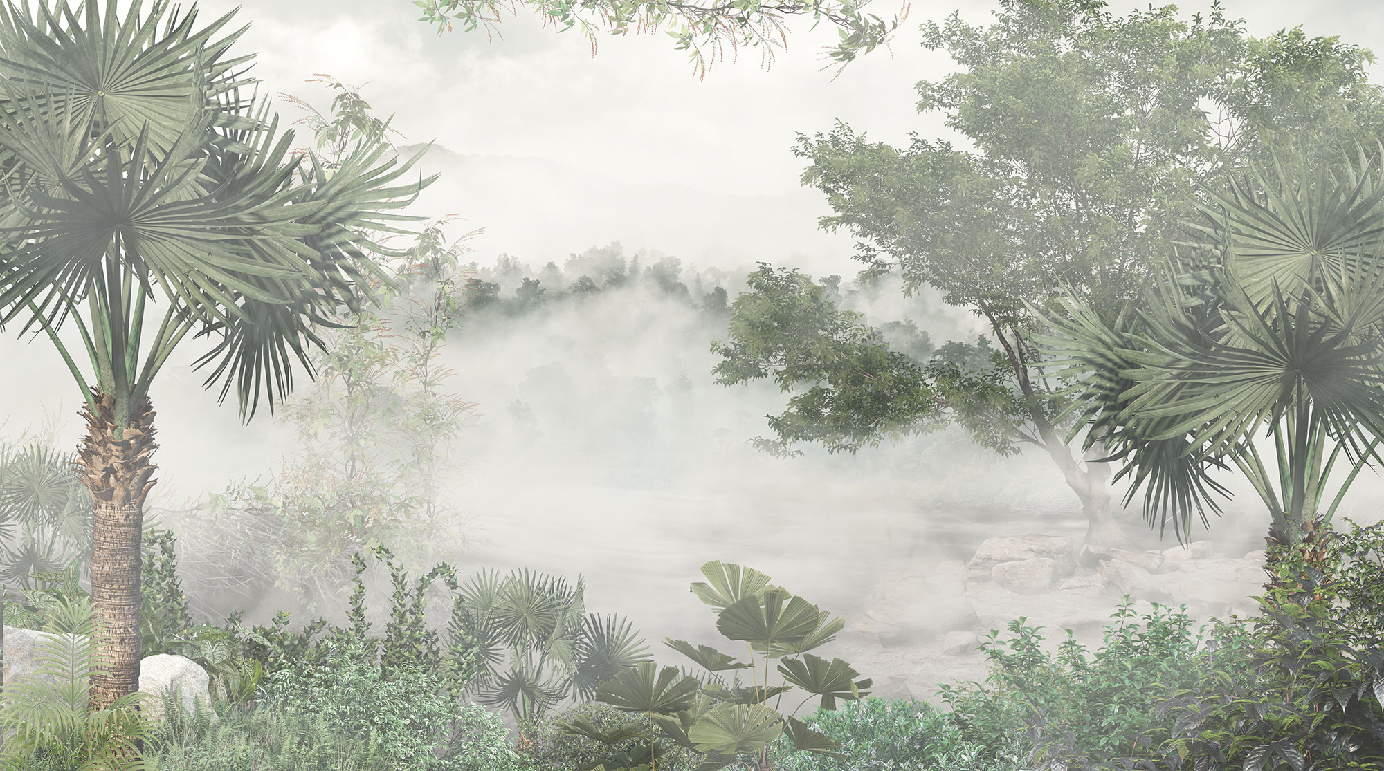 Vlies-Fototapete nach Maß, Tropischer Wald, 10043, Vavex