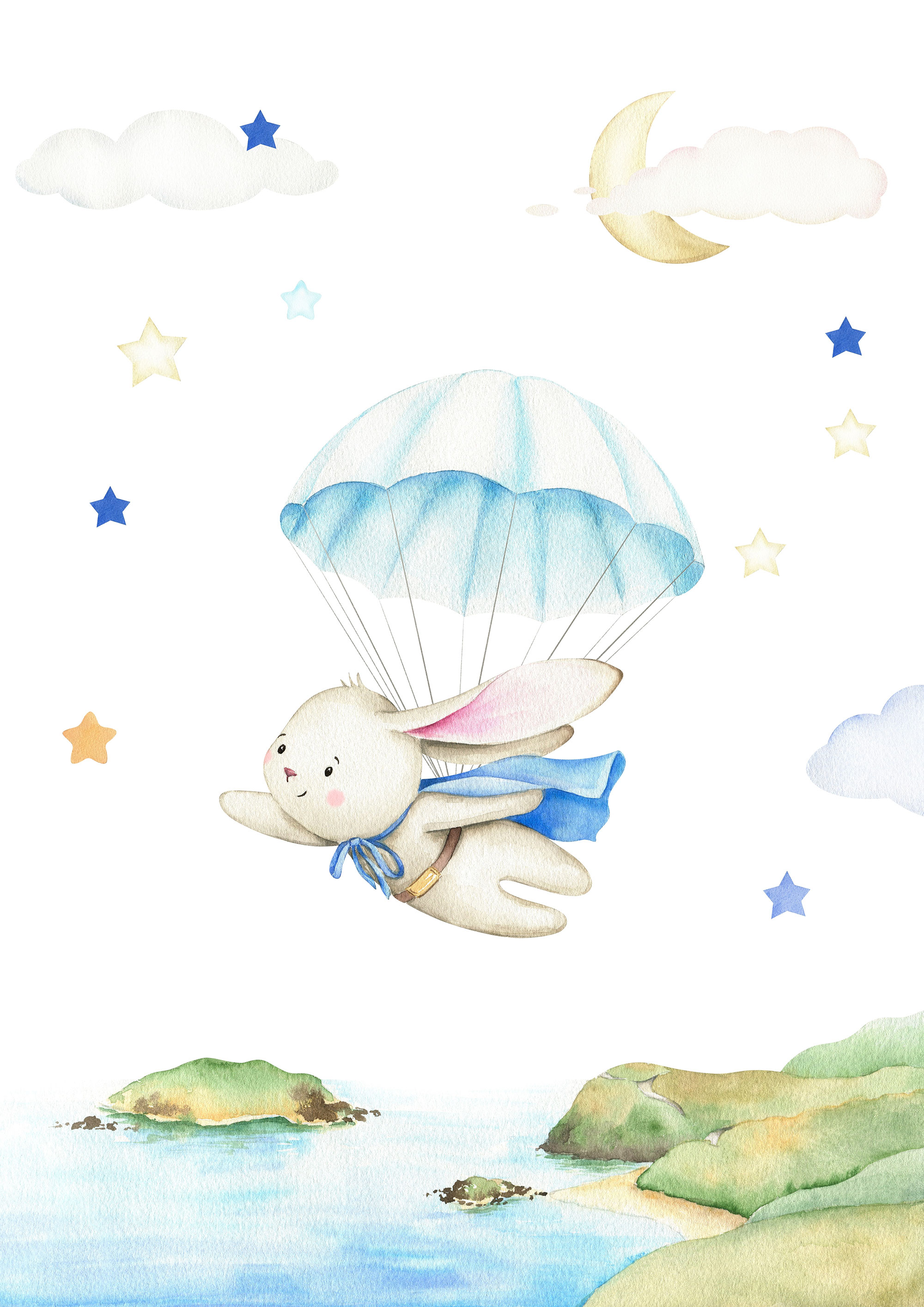 Vlies-Fototapete nach Maß, Tiere, fliegender Hase, 10106, Vavex