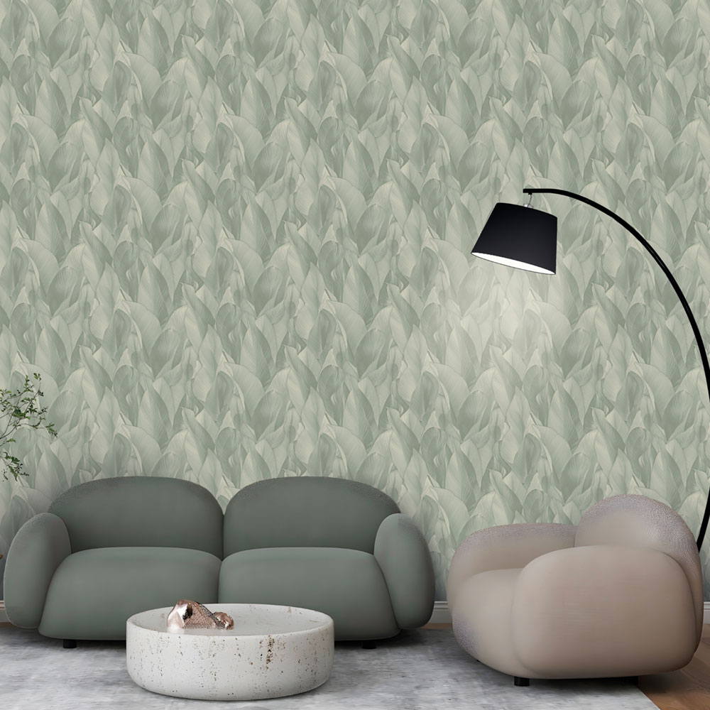 Luxuriöse Vliestapete, creme, Blätter, Z57708, Architexture 2,  Zambaiti Parati