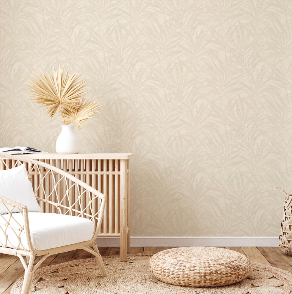 Luxuriöse Vliestapete, beige, Blätter, Z57739, Architexture 2,  Zambaiti Parati