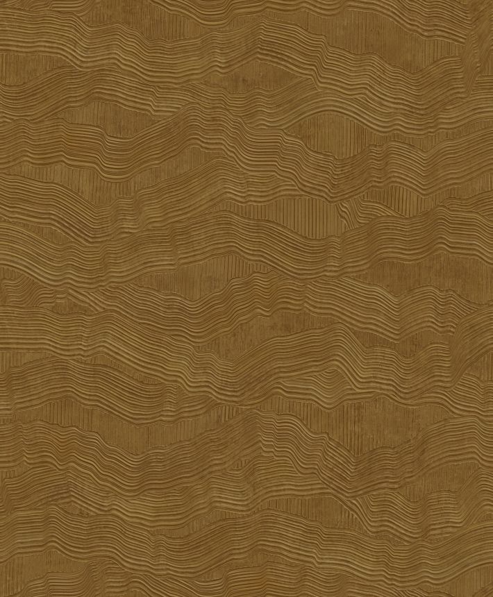Luxuriöse Vliestapete, braun-gold, Putzimitation, Z57747, Architexture 2,  Zambaiti Parati