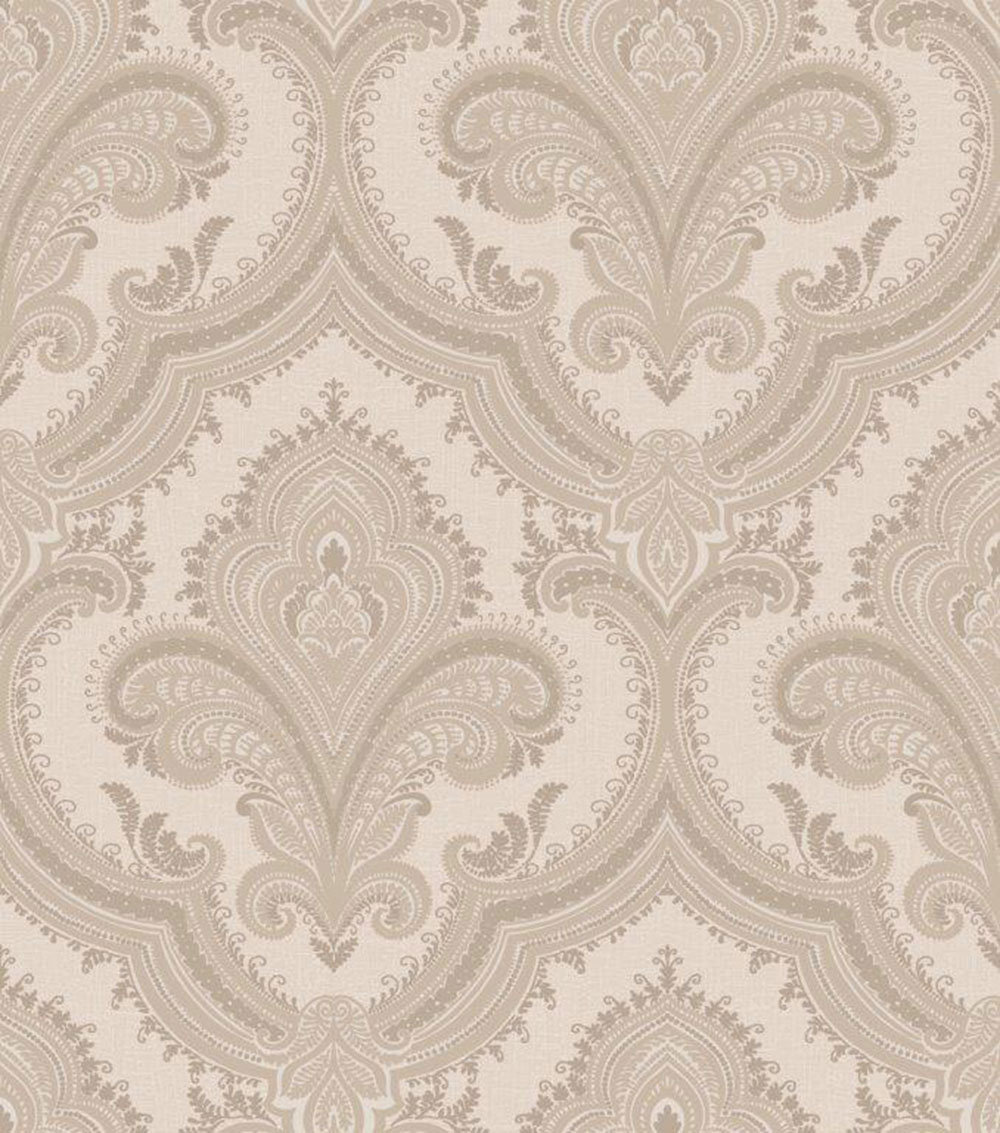 Luxuriöse Vlies-Barocktapete, beige-braun, 520323, Best Sellers Id Design