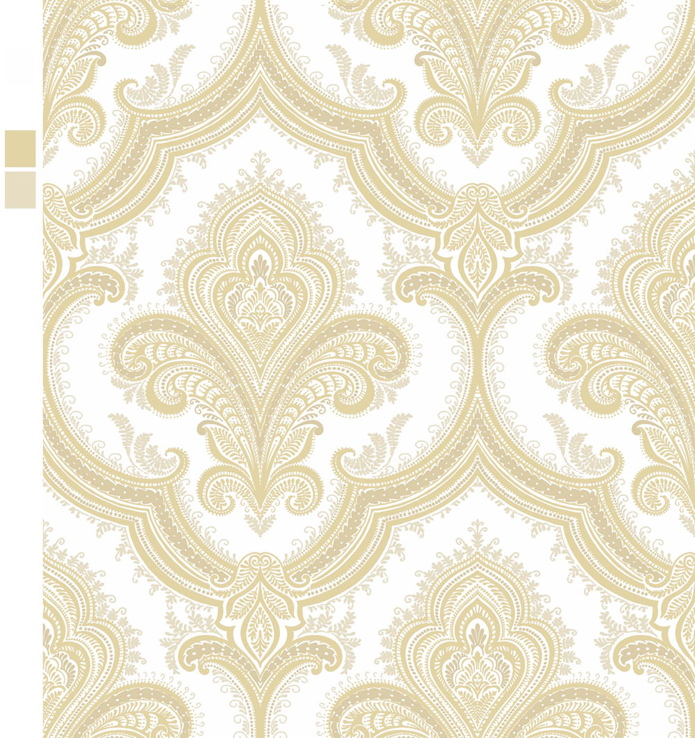 Luxuriöse Vlies-Barocktapete, creme-beige, 519950, Best Sellers, Design ID