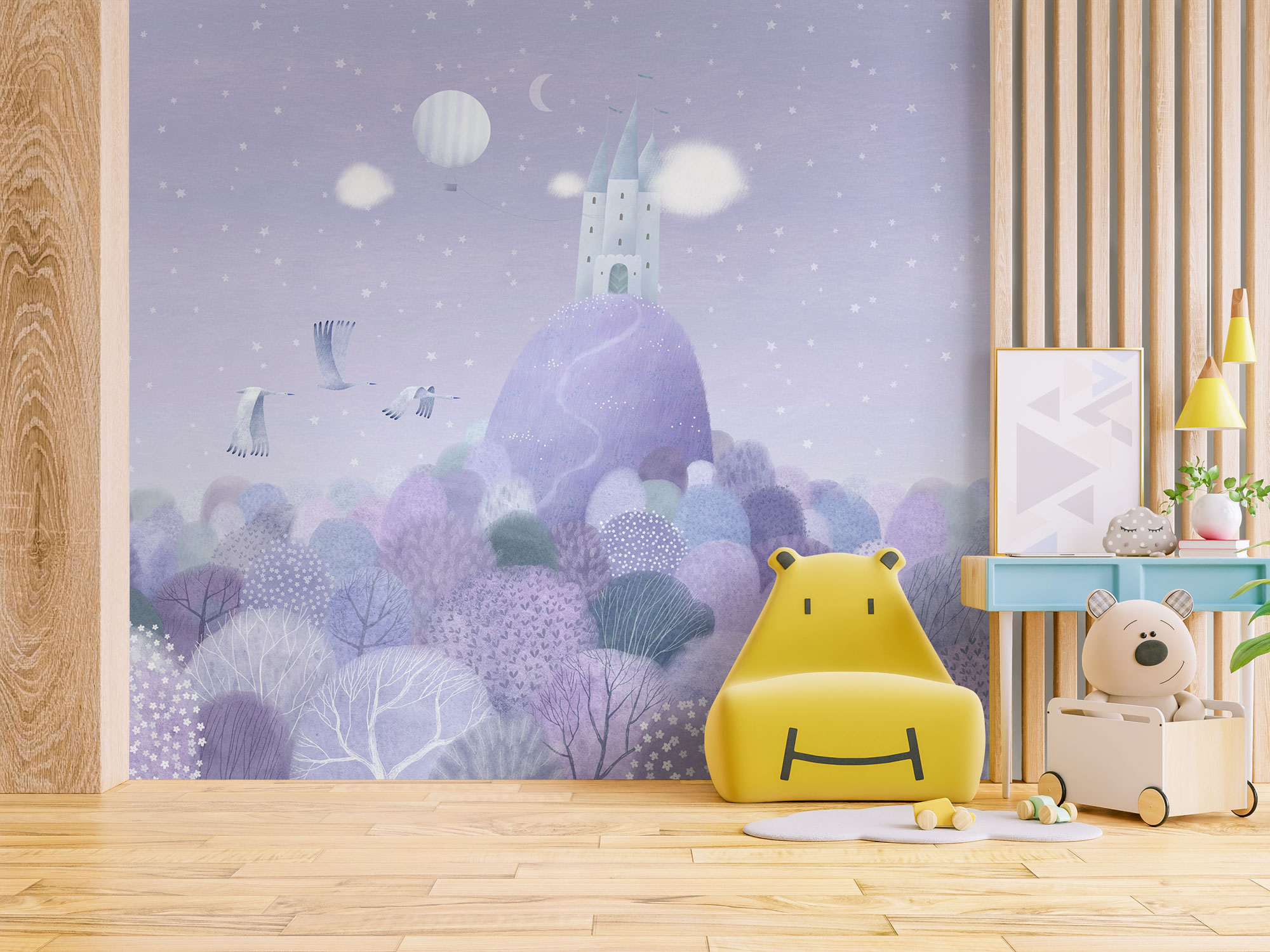 Kinder Vlies Fototapete nach Maß, Burg auf dem Felsen, 10153, Vavex