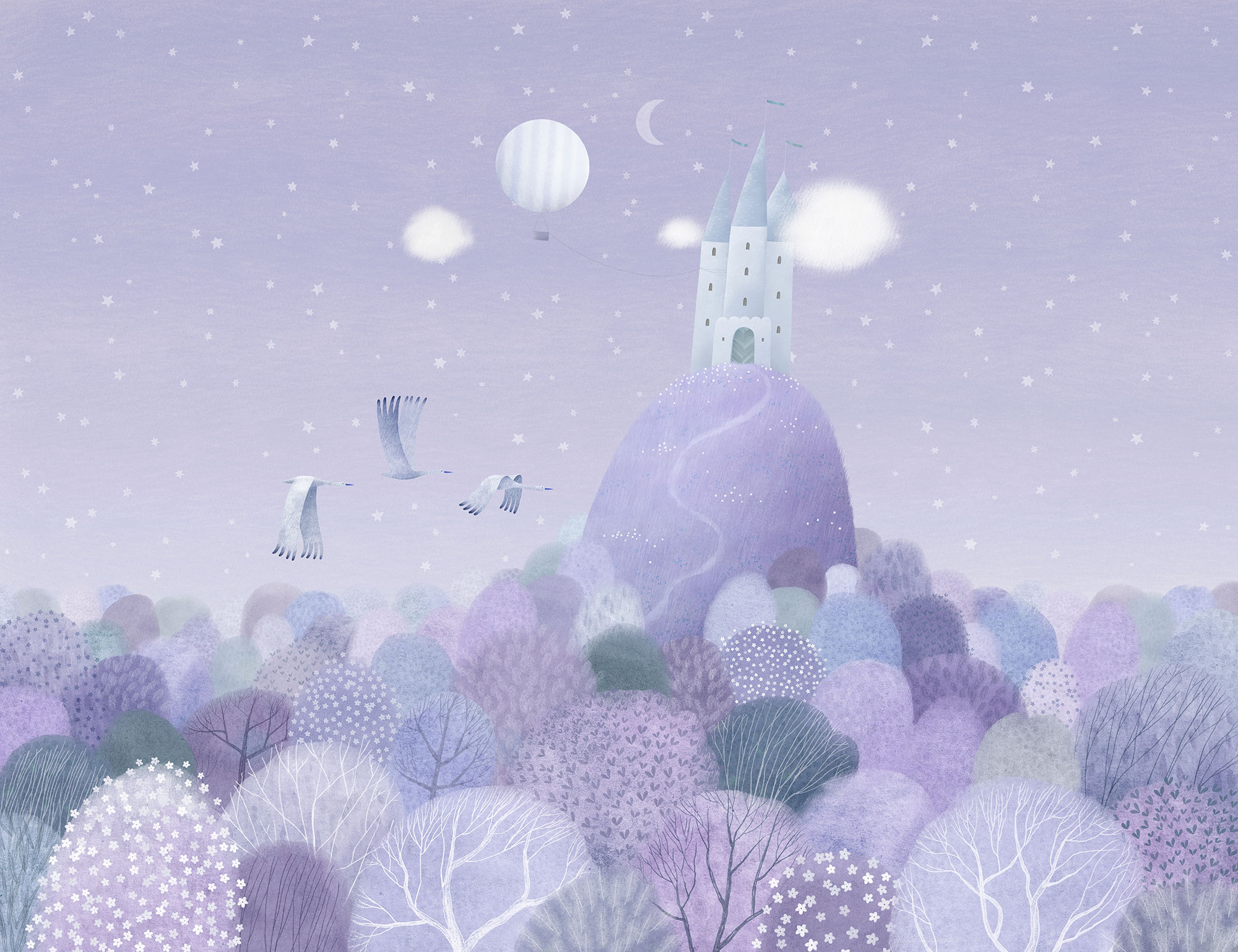 Kinder Vlies Fototapete nach Maß, Burg auf dem Felsen, 10153, Vavex