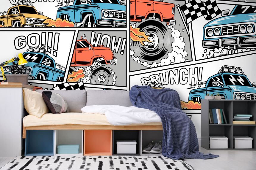 Vlies-Fototapete nach Maß, Autos, Comic, 10157, Vavex