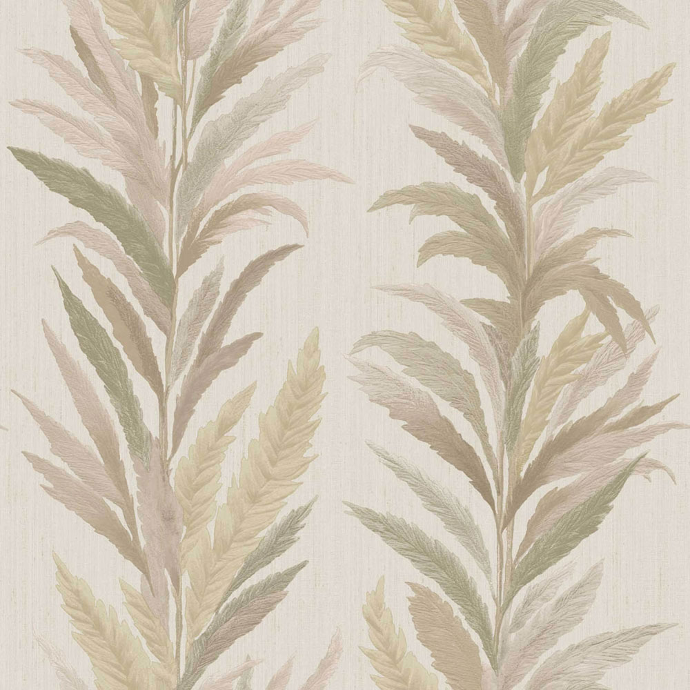 Tapete, beige-grün, Blätter, 35907, Ornamenta, Parato by Cristiana Masi