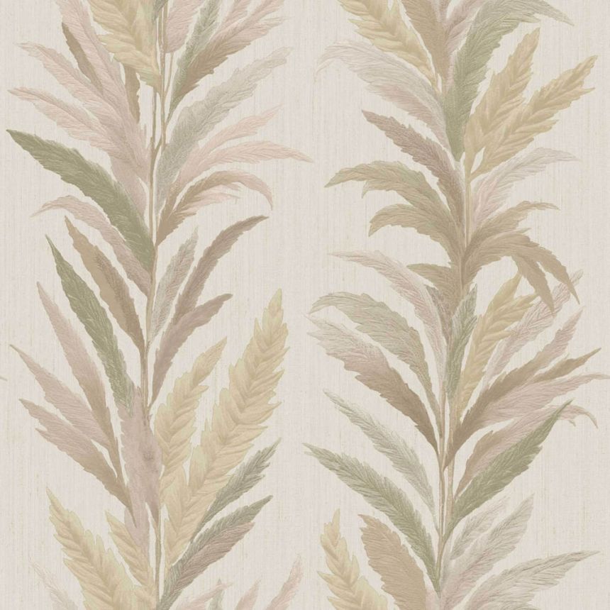 Tapete, beige-grün, Blätter, 35907, Ornamenta, Parato by Cristiana Masi