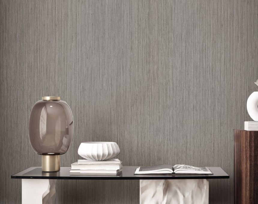 Tapete, braun, Stoffoptik, 35989, Ornamenta, Parato by Cristiana Masi