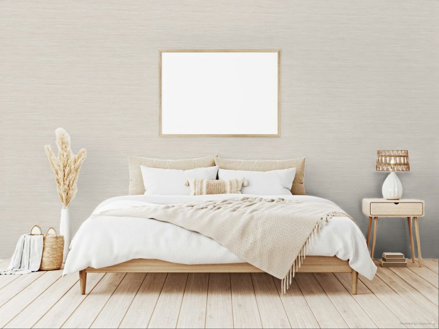 Tapete, creme-beige, Stoffoptik, 35970, Ornamenta, Parato by Cristiana Masi