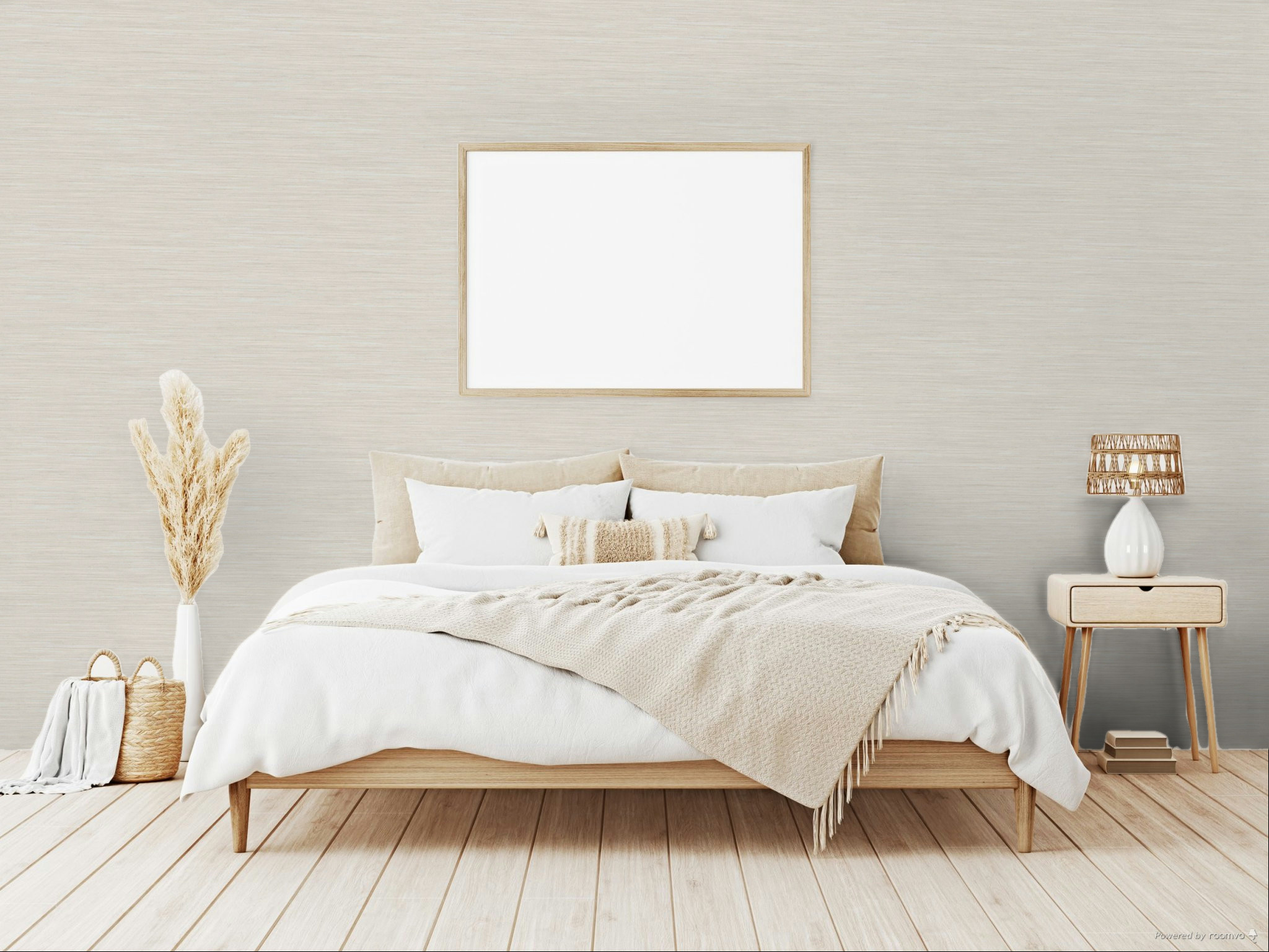 Tapete, creme-beige, Stoffoptik, 35970, Ornamenta, Parato by Cristiana Masi