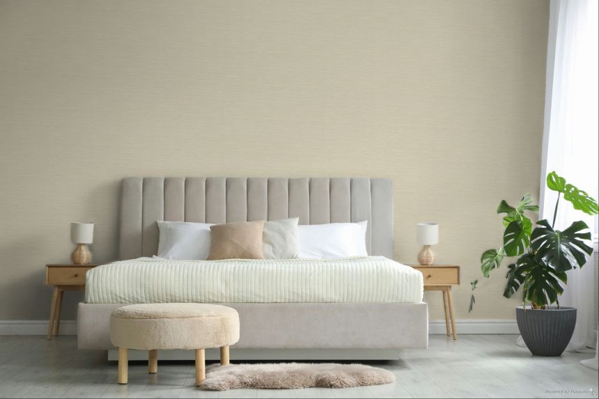 Tapete, beige, Stoffoptik, 35972, Ornamenta, Parato by Cristiana Masi