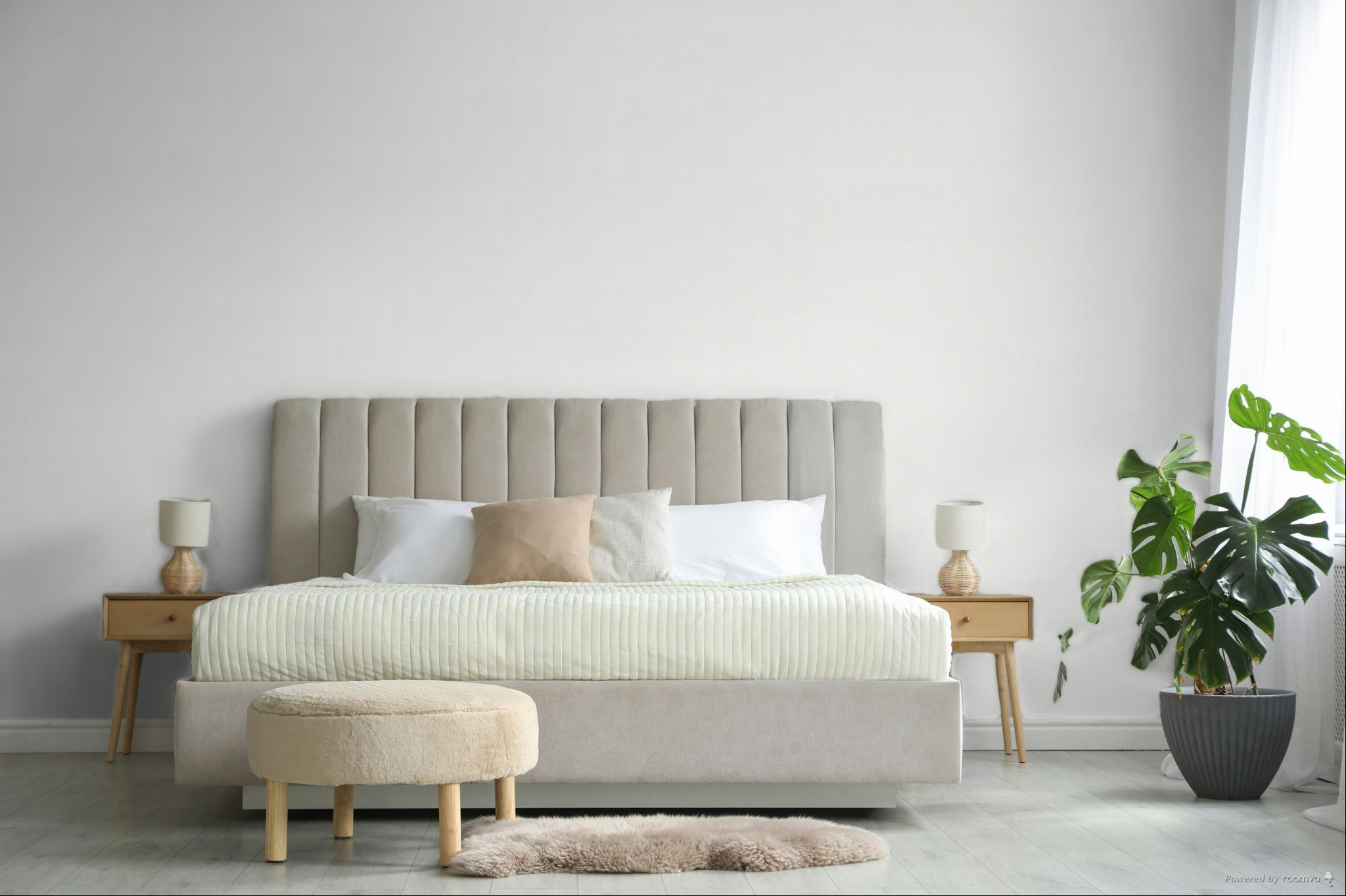 Tapete, weiß-creme, Stoffoptik, 35980, Ornamenta, Parato by Cristiana Masi