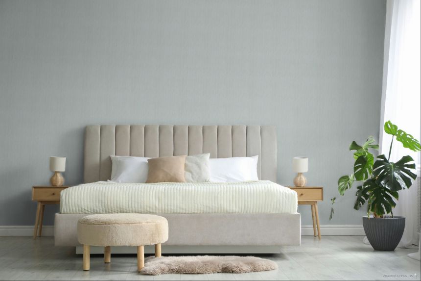 Tapete, blau, Stoffoptik, 35986, Ornamenta, Parato by Cristiana Masi