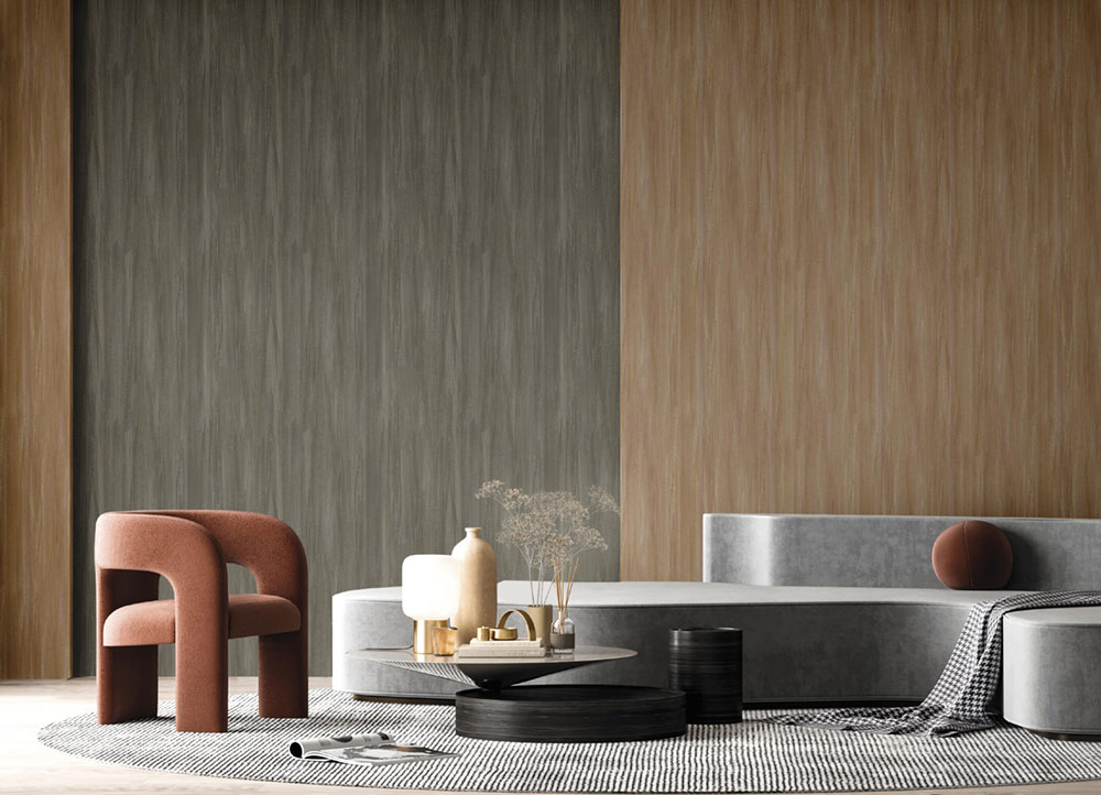 Vliestapete, Stoffimitation, braun-beige, 27548, Sintesi, Cristiana Masi by Parato