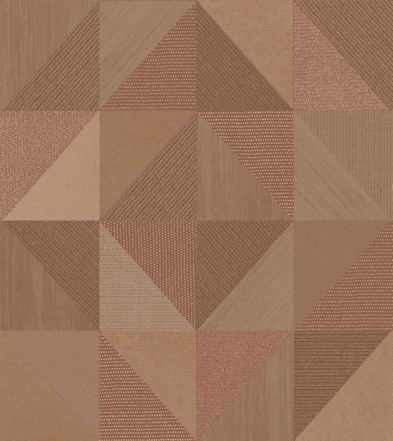 Geometrische Tapete, braun-rot, 32418, Vitalis, Parato by Cristiana Masi