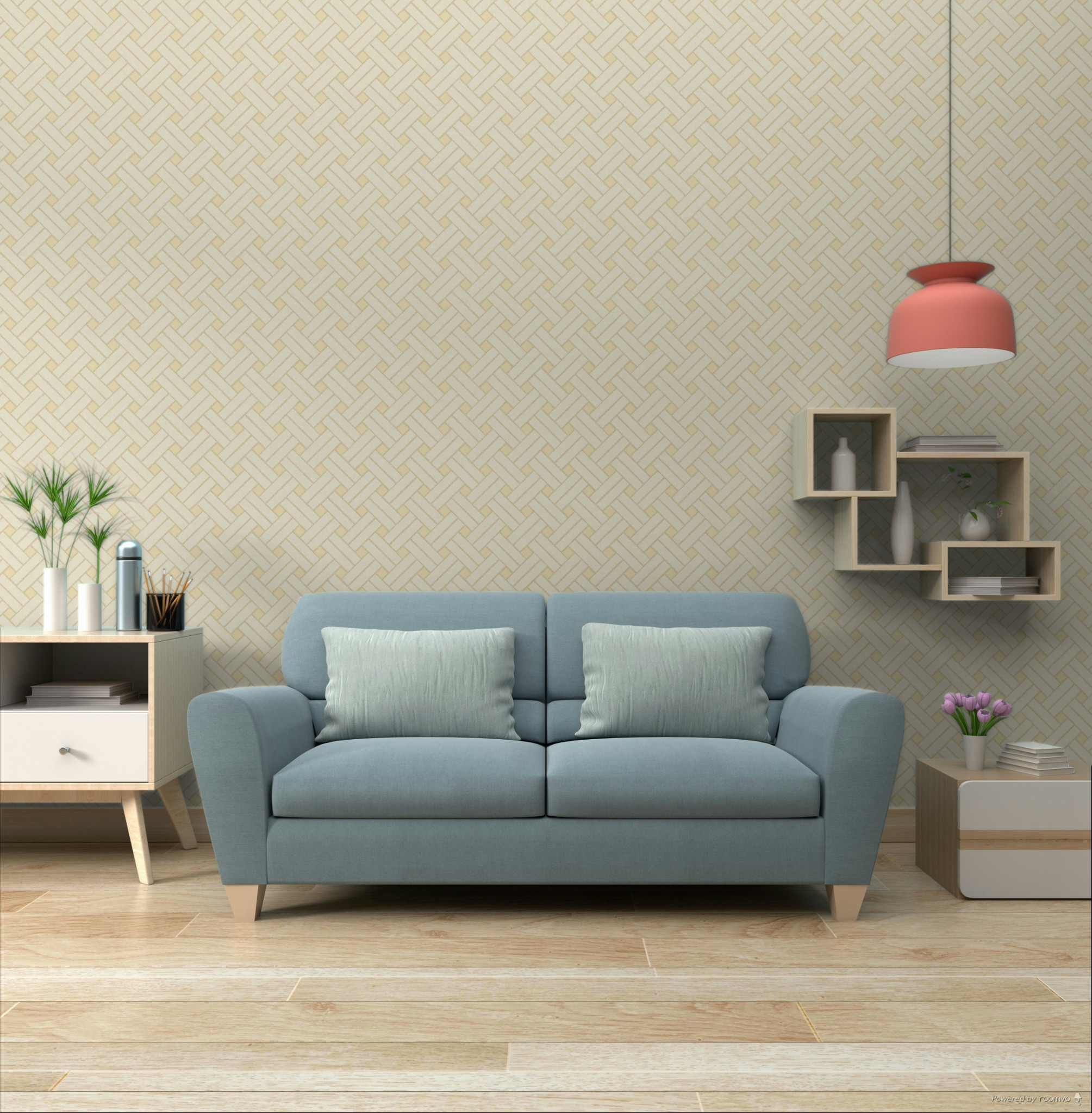 Geometrische Tapete, beige, 32422, Vitalis, Parato by Cristiana Masi