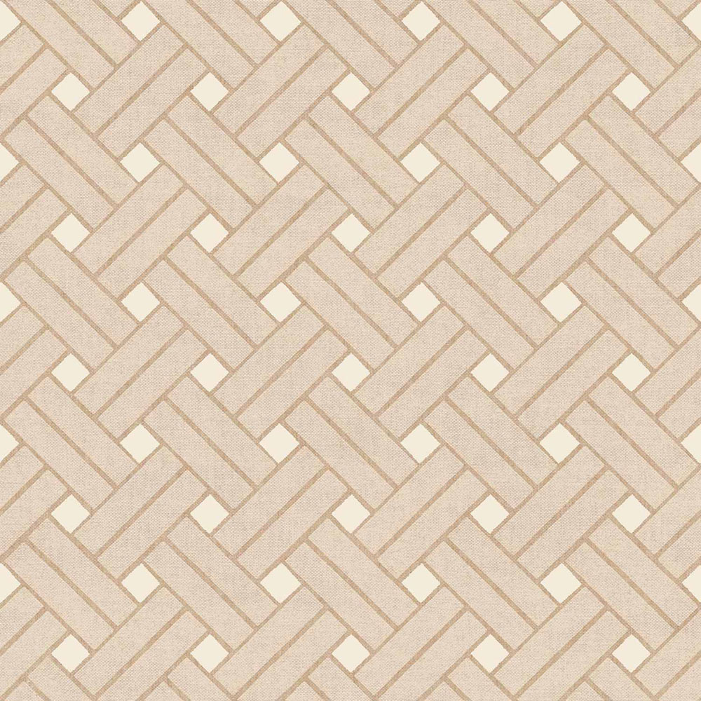 Geometrische Tapete, braun-beige, 32423, Vitalis, Parato by Cristiana Masi