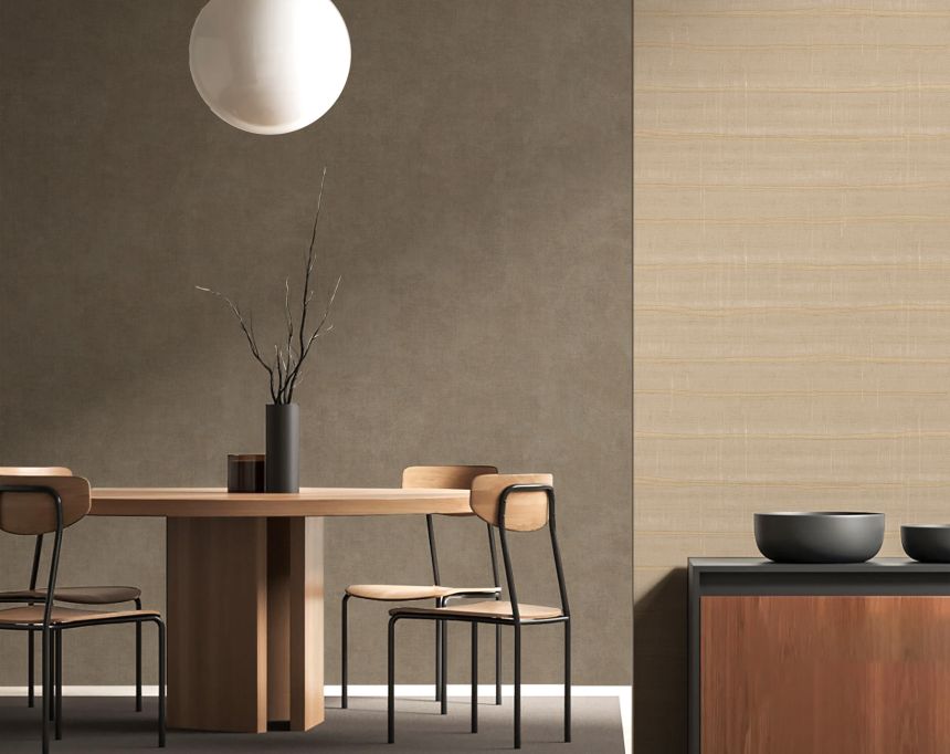 Tapete, braun-gold, Streifen, 32433, Vitalis, Parato by Cristiana Masi