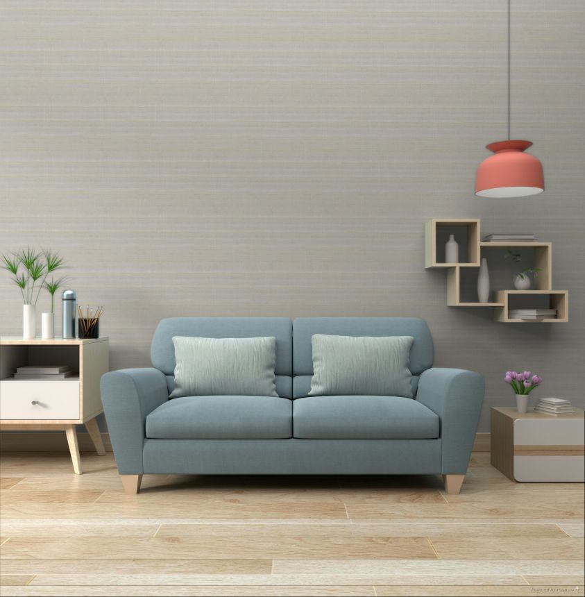 Tapete, grau-gold, Streifen, 32436, Vitalis, Parato by Cristiana Masi