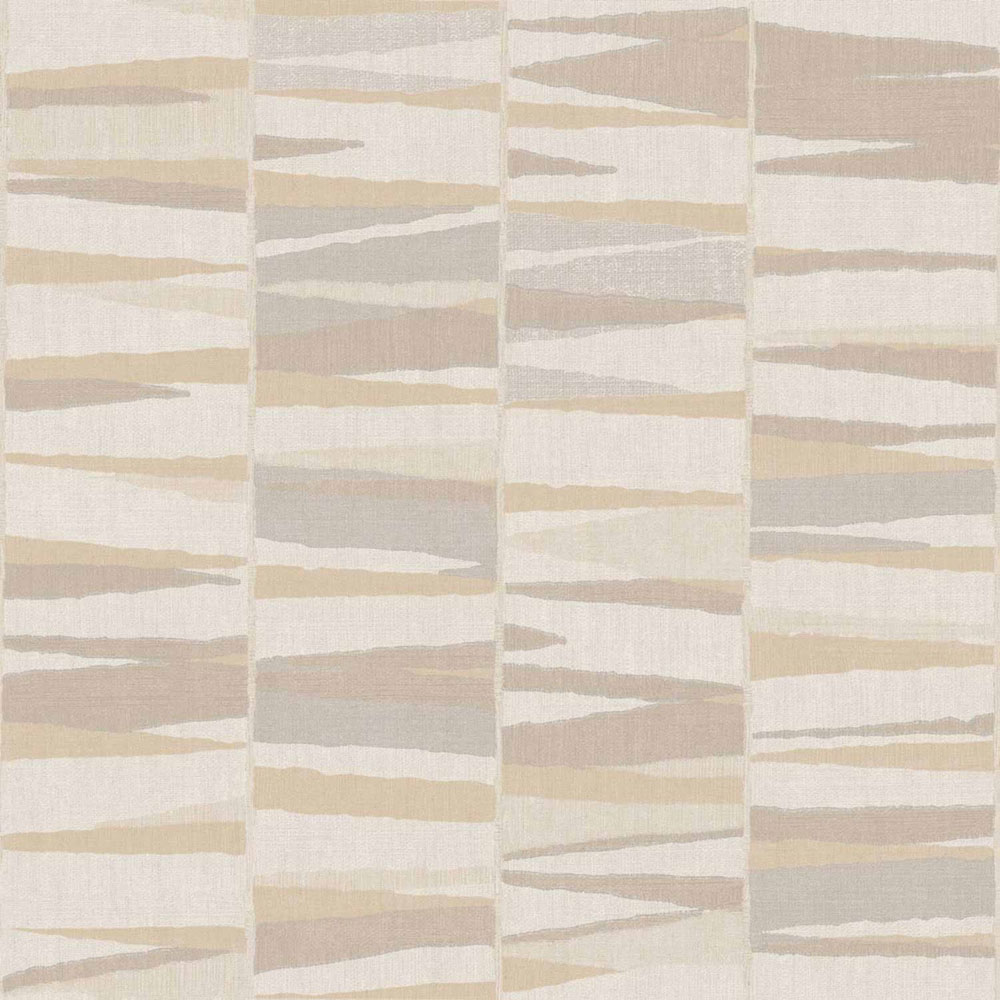 Geometrische Tapete, beige-grau, 32443, Vitalis, Parato by Cristiana Masi