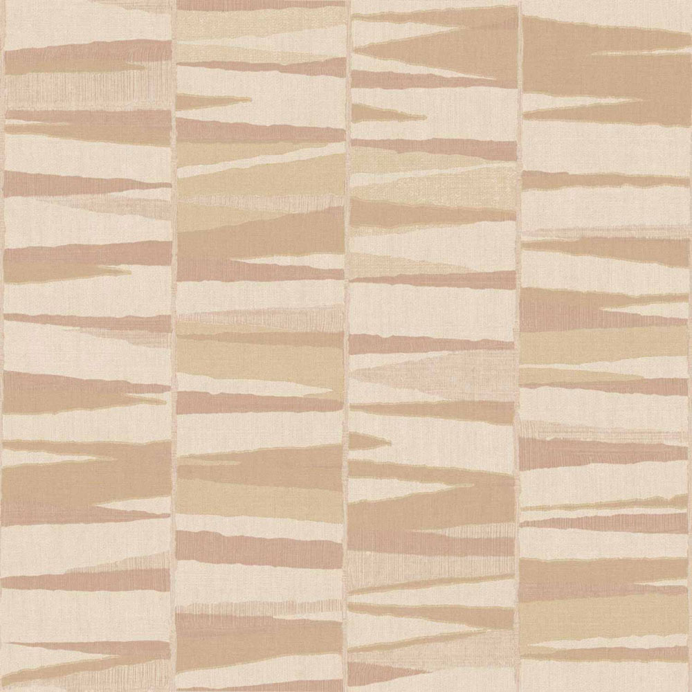 Geometrische Tapete, beige-rosa, 32444, Vitalis, Parato by Cristiana Masi