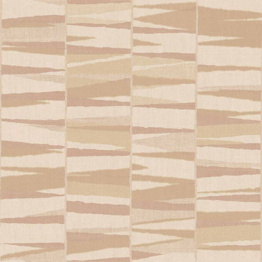 Geometrische Tapete, beige-rosa, 32444, Vitalis, Parato by Cristiana Masi