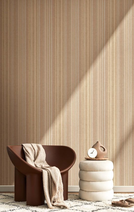 Tapete, beige-rosa, Streifen, 32454, Vitalis, Parato by Cristiana Masi