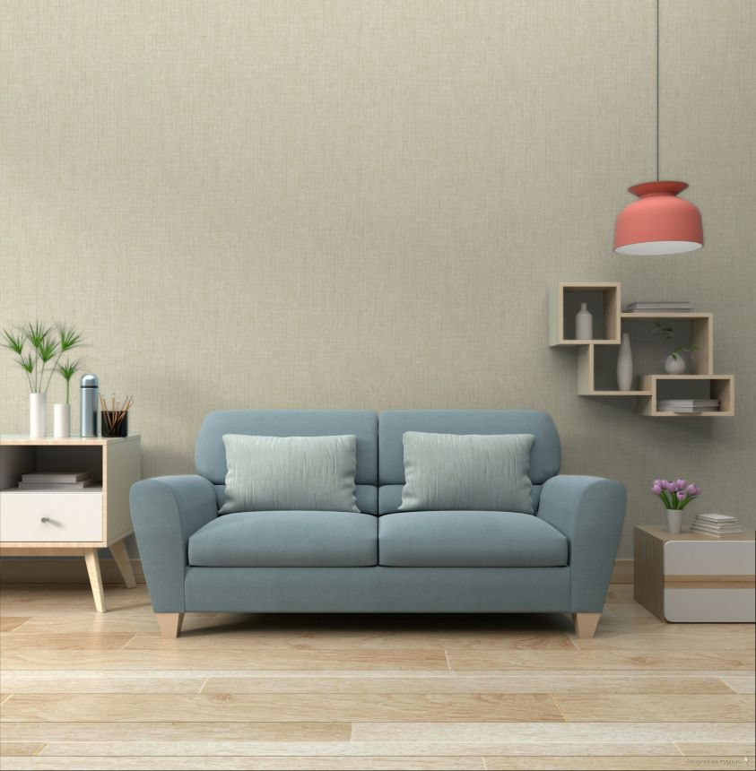 Tapete, gold-beige, Stoffoptik, 32462, Vitalis, Parato by Cristiana Masi