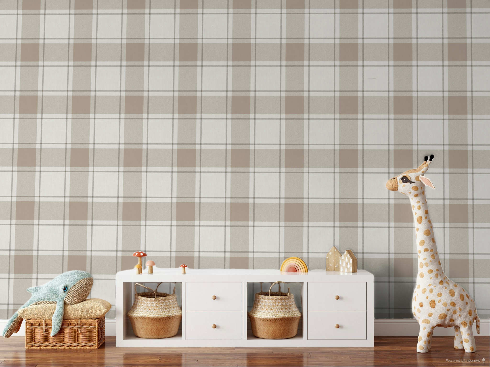 Tapete, grau-beige, Stoffoptik, 38401, Top Stripes, Parato by Cristiana Masi