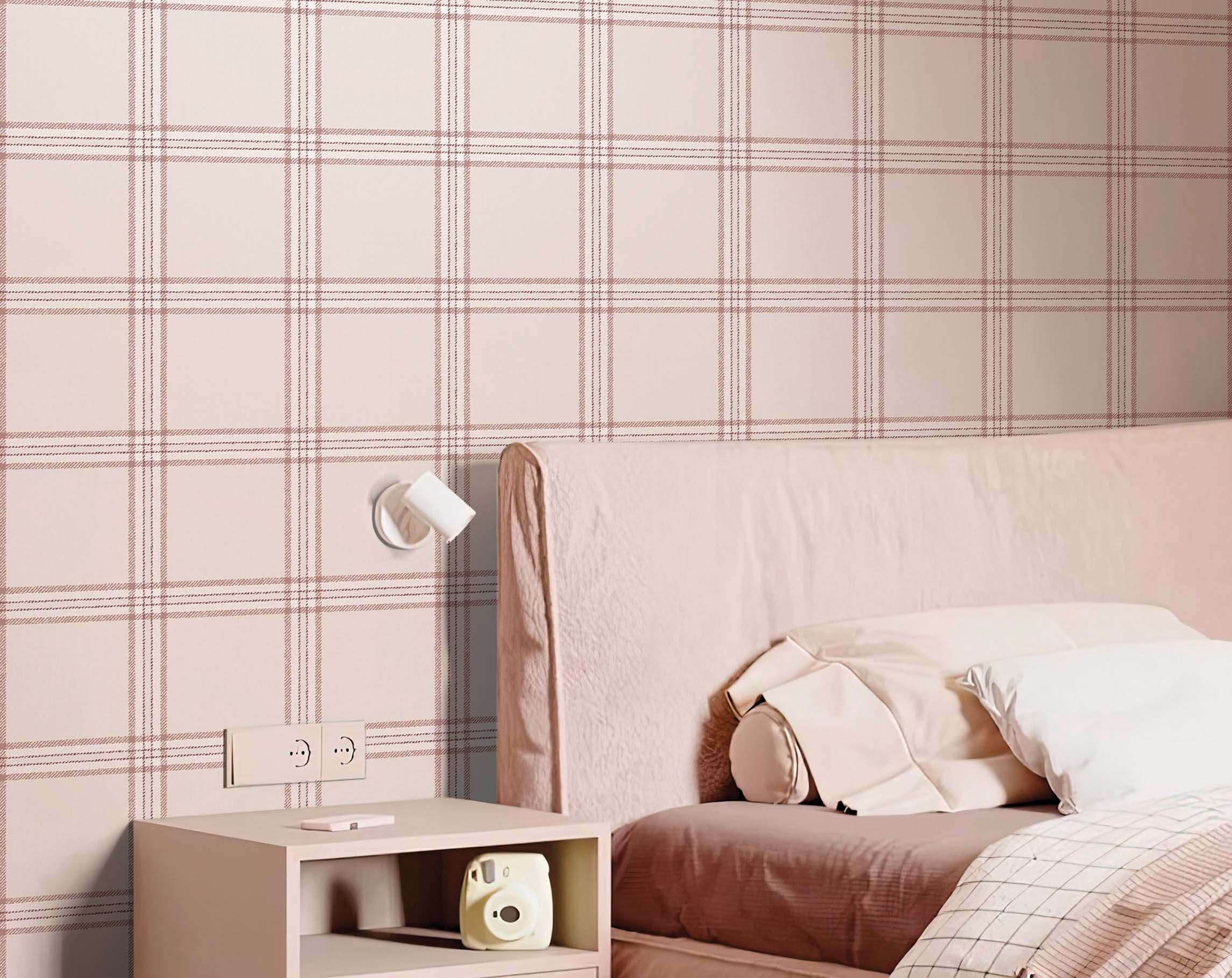 Tapete, rosa, Stoffoptik, 38414, Top Stripes, Parato by Cristiana Masi