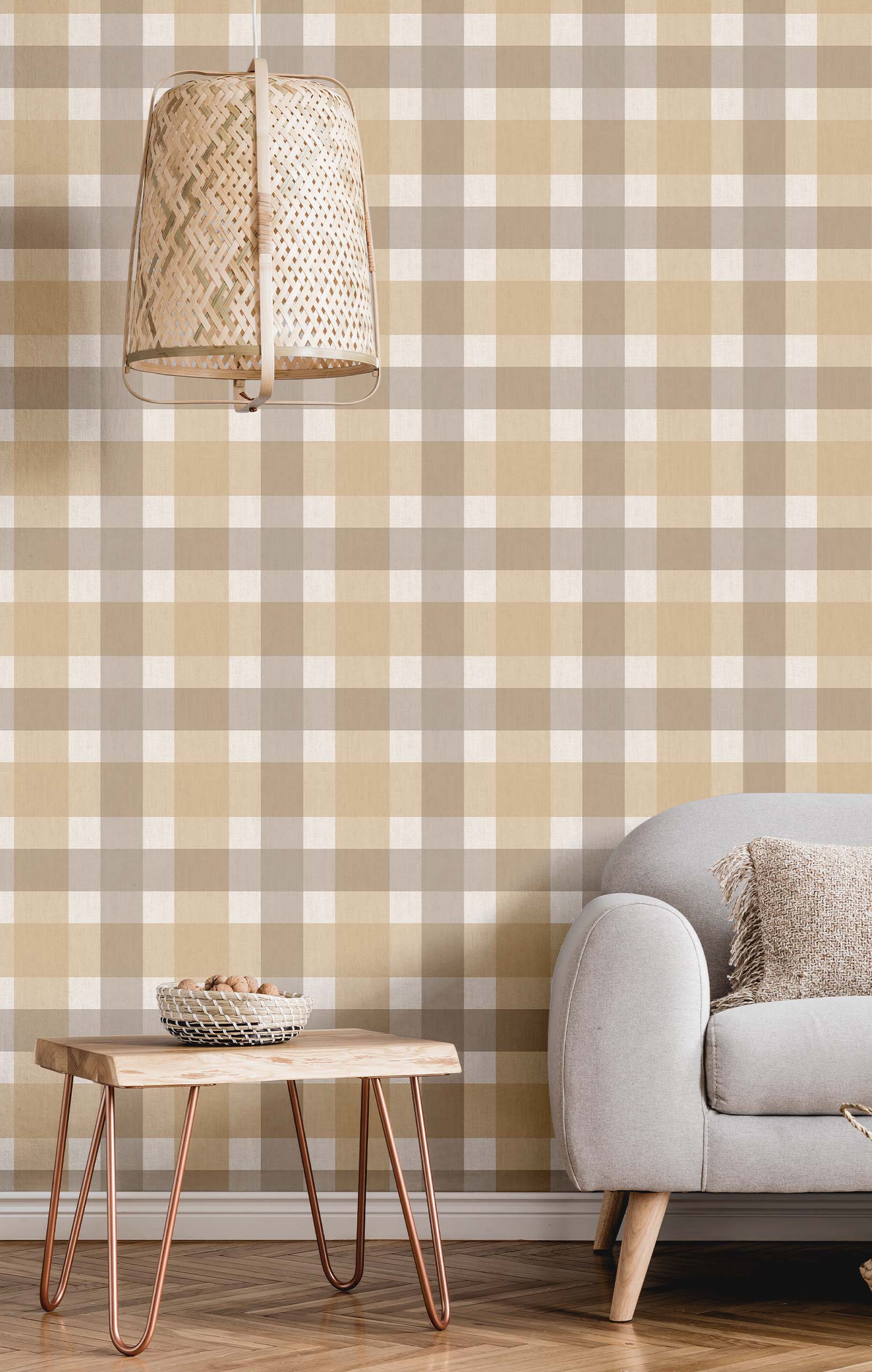 Tapete, grau-beige, Stoffoptik, 38422, Top Stripes, Parato by Cristiana Masi