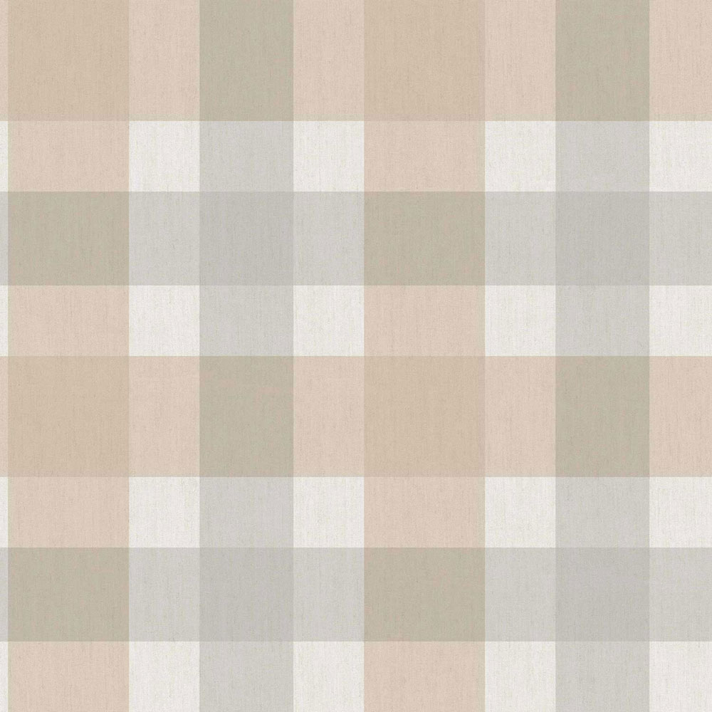 Tapete, beige-blau, Stoffoptik, 38423, Top Stripes, Parato by Cristiana Masi