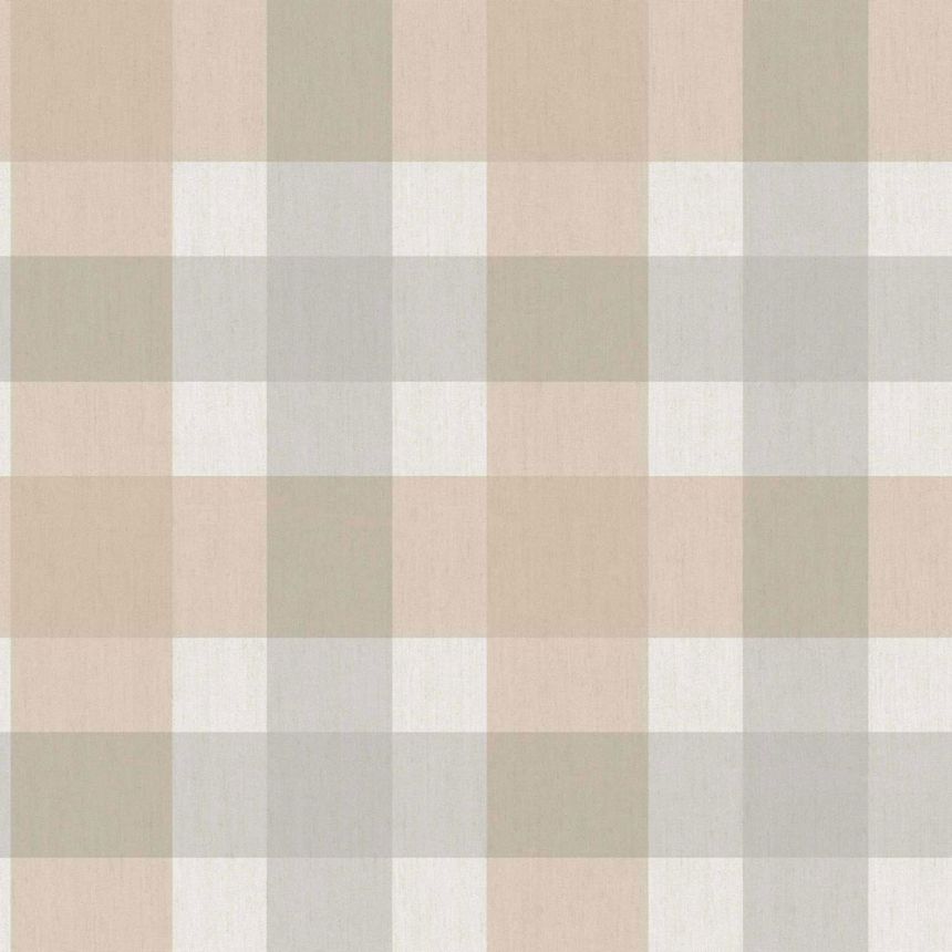 Tapete, beige-blau, Stoffoptik, 38423, Top Stripes, Parato by Cristiana Masi