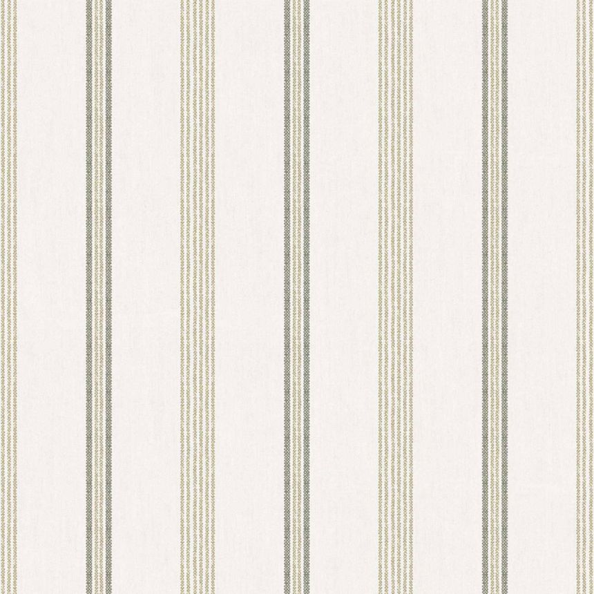 Tapete, grün, Stoffoptik, Streifen, 38427, Top Stripes, Parato by Cristiana Masi