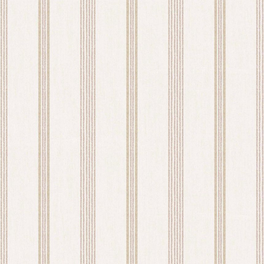 Tapete, rosa, Stoffoptik, Streifen, 38428, Top Stripes, Parato by Cristiana Masi
