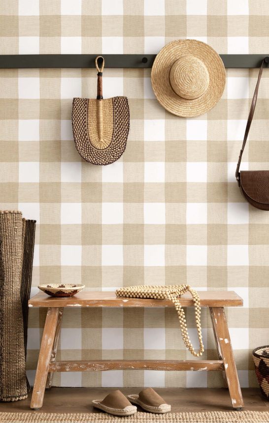 Tapete, beige, Stoffoptik, 38432, Top Stripes, Parato by Cristiana Masi