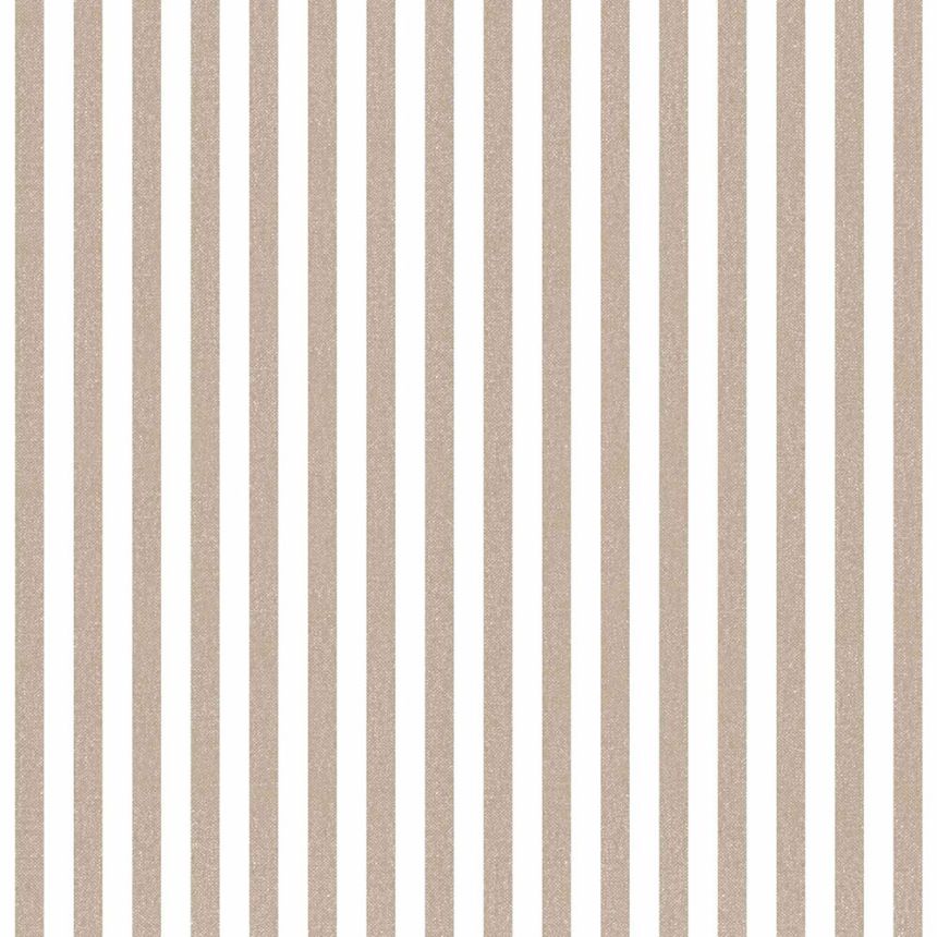 Tapete, braun, Stoffoptik, Streifen, 38437, Top Stripes, Parato by Cristiana Masi
