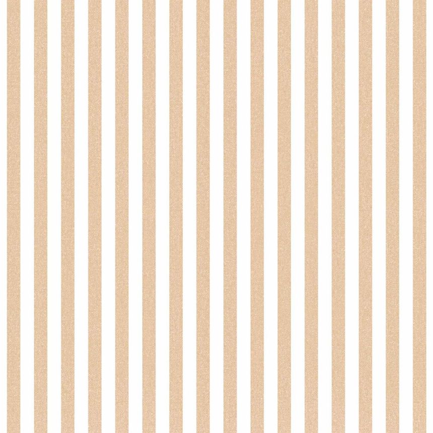 Tapete, ocker, Stoffoptik, Streifen, 38438, Top Stripes, Parato by Cristiana Masi