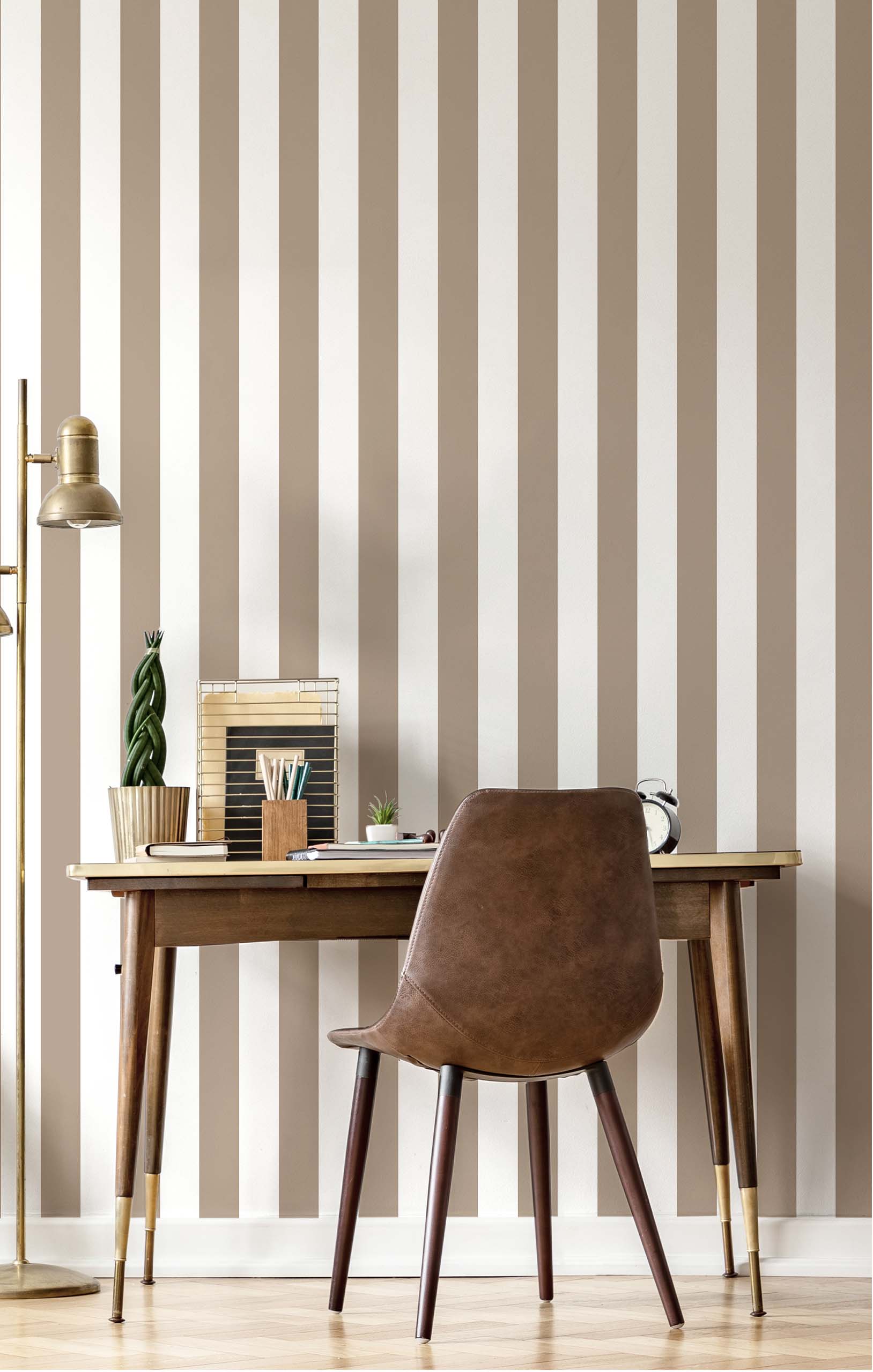 Tapete, braun, Streifen, 38448, Top Stripes, Parato by Cristiana Masi