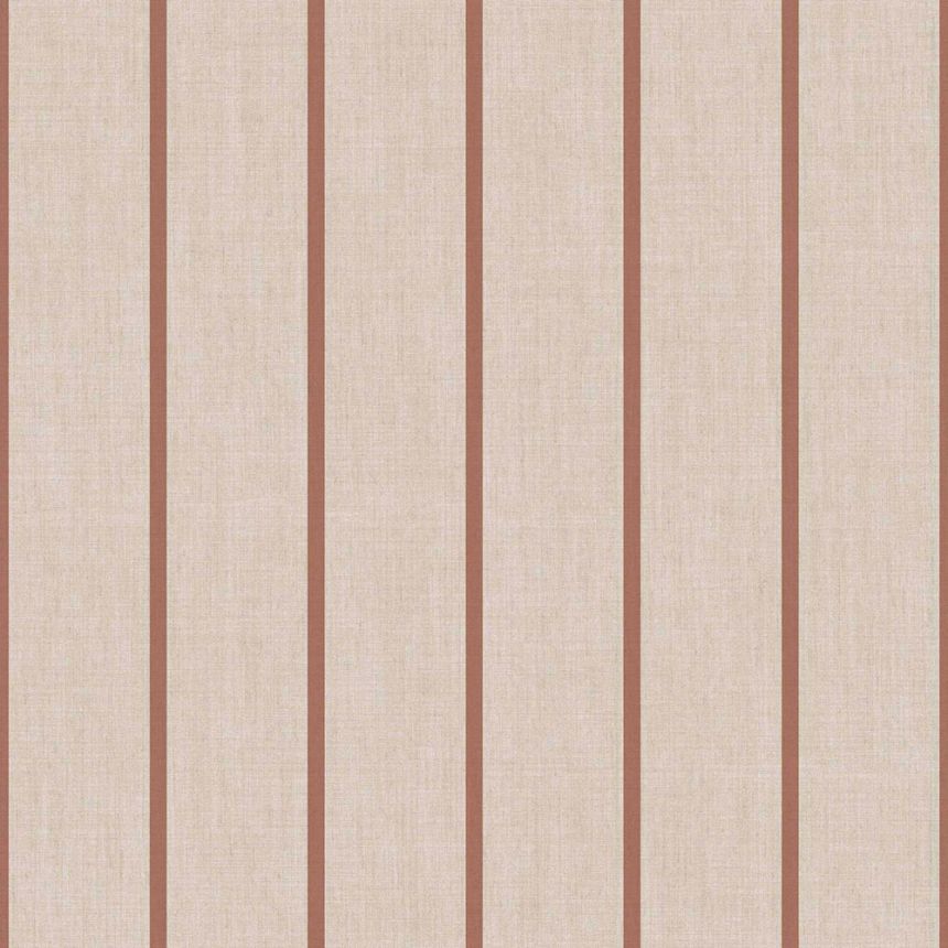 Tapete, beige-braun, Stoffoptik, Streifen, 38464, Top Stripes, Parato by Cristiana Masi