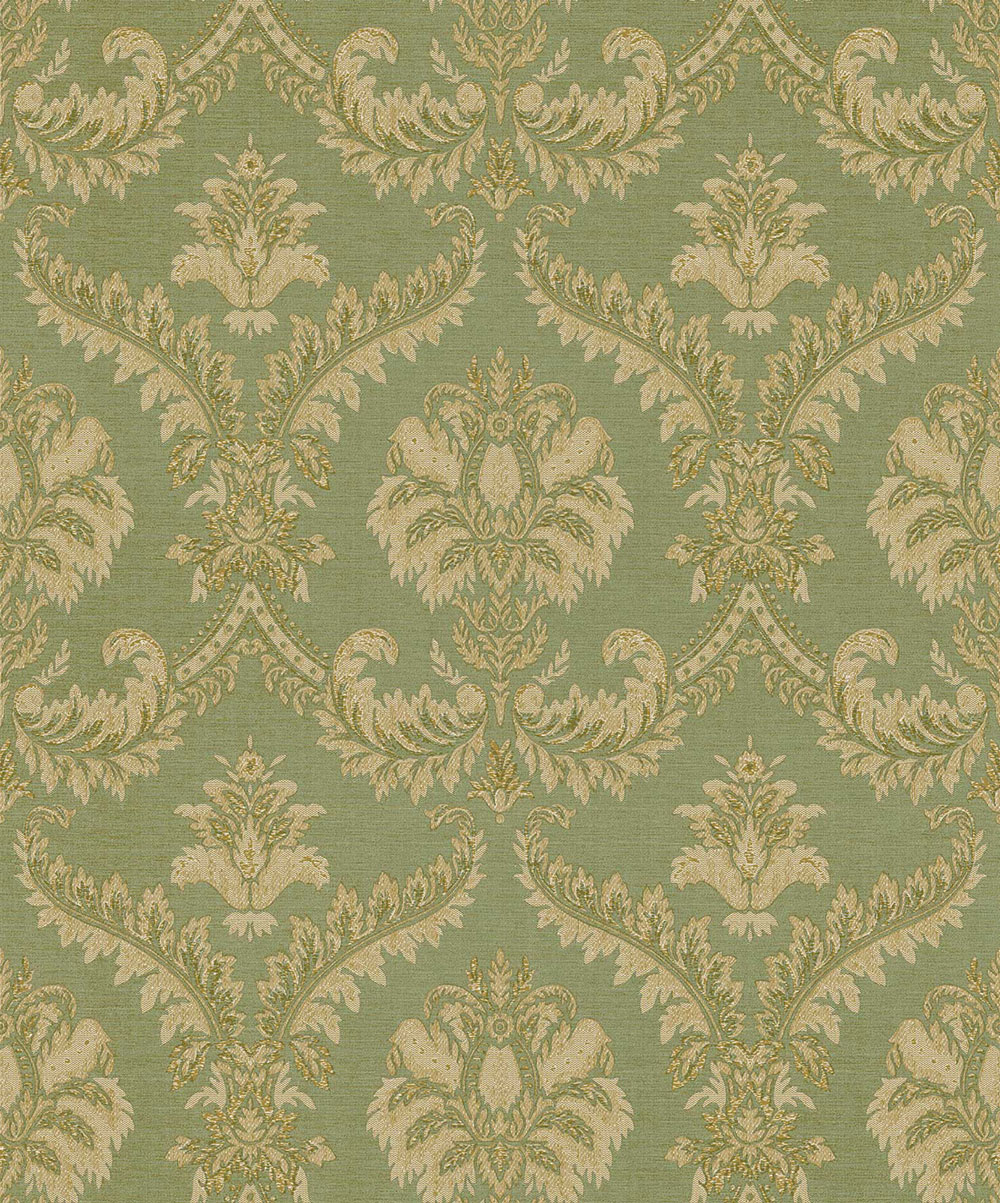 Vliestapete, grün-beige, Barockmuster, 23607, The Best Classic & Elegant, Cristiana Masi by Parato