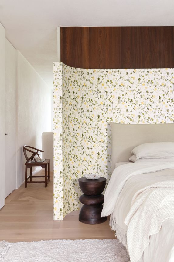 Tapete, grün, Blumen, ZON103, Amazone, Masureel