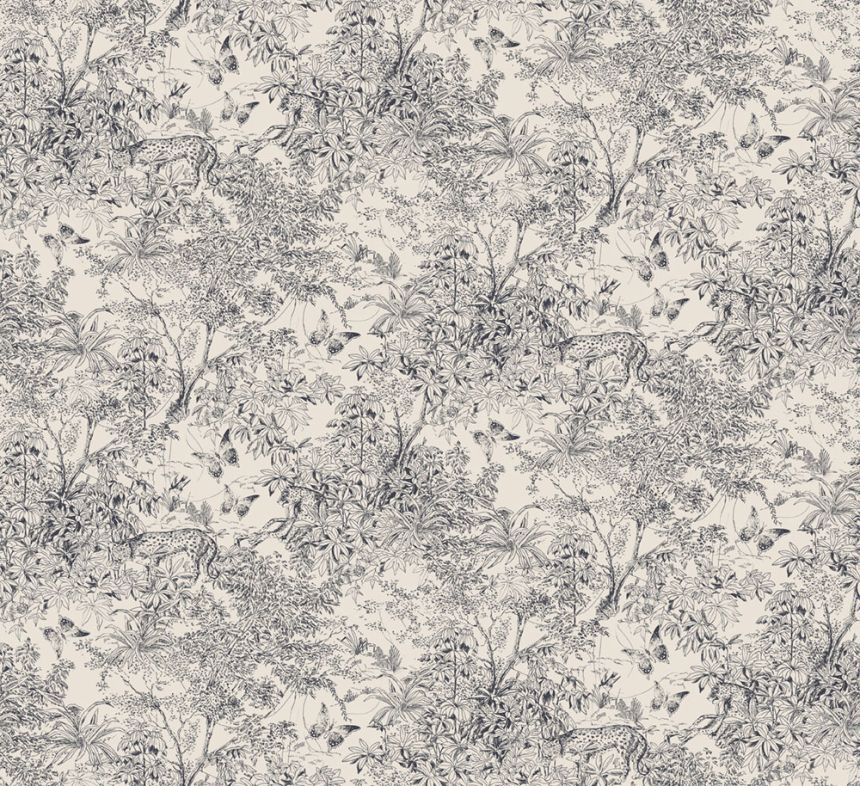 Tapete, beige-schwarz, Leopard, Natur, ZON202, Amazone, Masureel