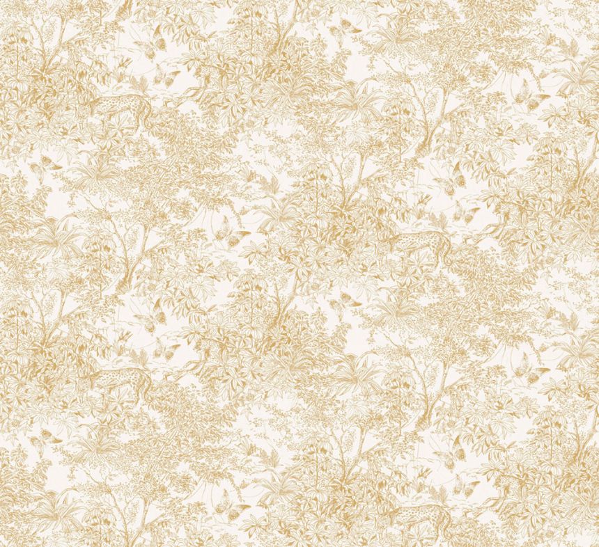 Tapete, creme-gold, Leopard, Natur, ZON203, Amazone, Masureel