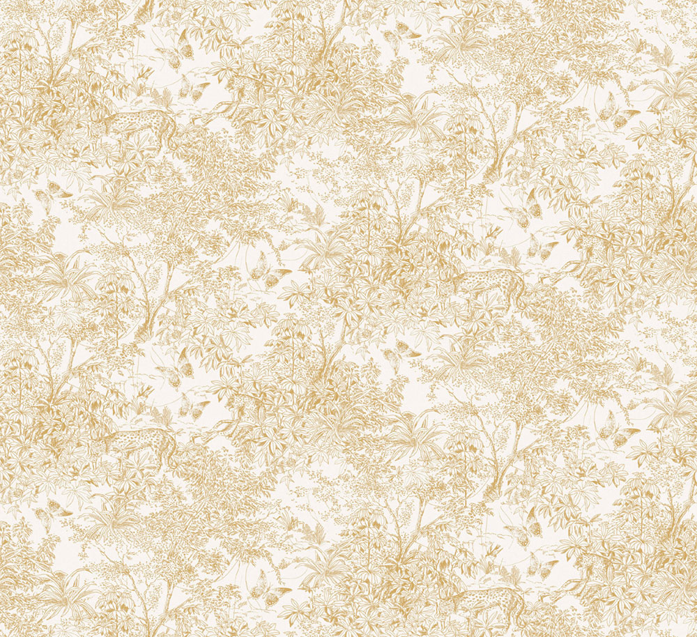 Tapete, creme-gold, Leopard, Natur, ZON203, Amazone, Masureel