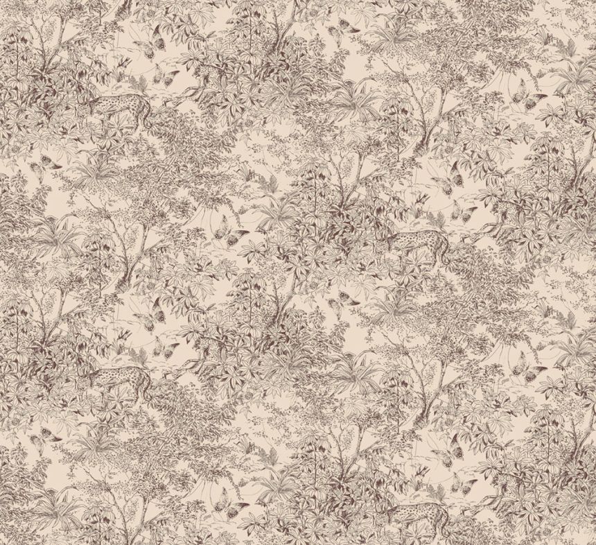 Tapete, beige-braun, Leopard, Natur, ZON205, Amazone, Masureel