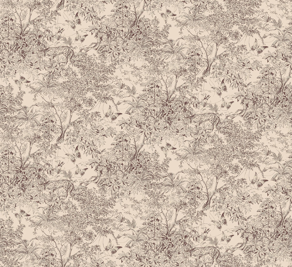 Tapete, beige-braun, Leopard, Natur, ZON205, Amazone, Masureel