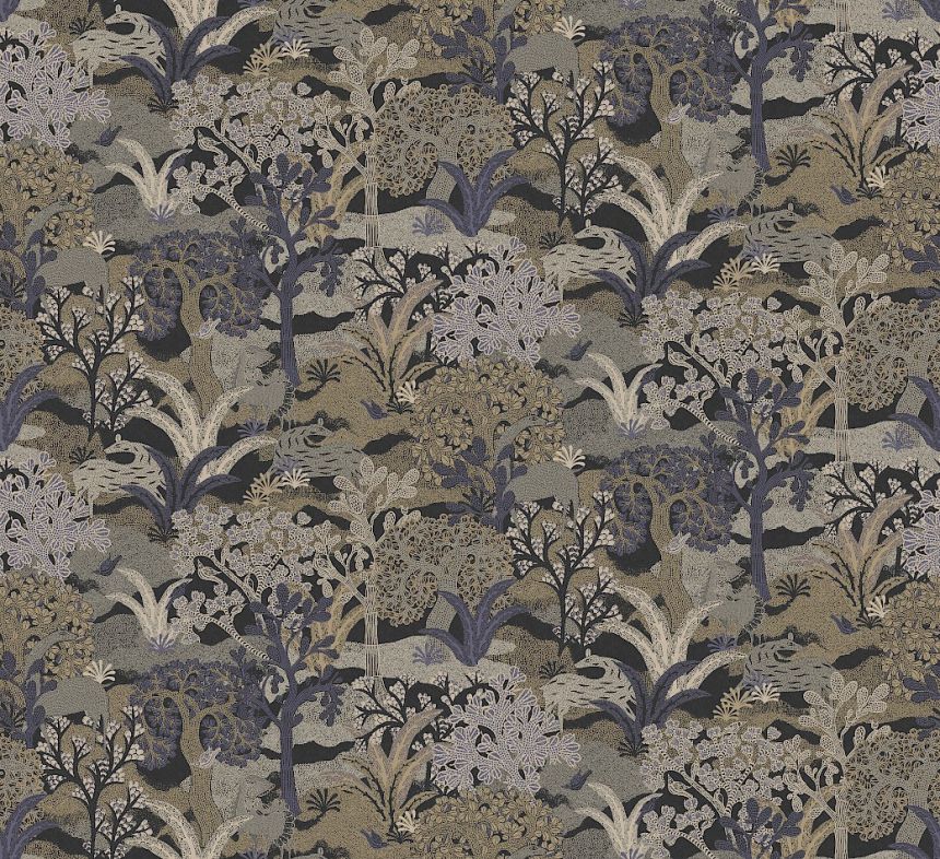 Tapete, braun-blau, Natur, ZON503, Amazone, Masureel